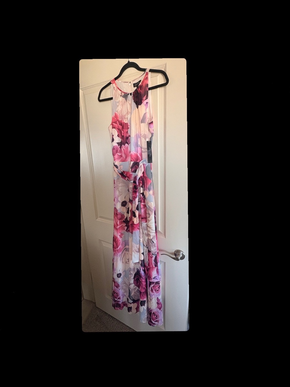 Pink Floral Maxi Dress